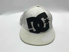 Vintage White DC Dirty 6 7/8-7 1/4 Baseball Cap See Pictures Vintage White Fitted Hat With Flat Brim, Vintage White Adjustable Fitted Hat, White Vintage Adjustable Fitted Hat, White Adjustable Vintage Fitted Hat, Dc Clothes, Dc Clothing, 2000s Core, Skate Outfit, Vintage Baseball Caps