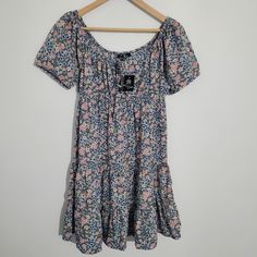 This Is A Nwt Cute Spring/Summer Dress By Salt & Sugar, Size Medium In Juniors. All Offers Considered! If You Have Any Questions, Feel Free To Ask. Comes From A Smoke Free And Pet Free Home. I Ship Quickly On The Same Day Or Next Day. Thanks For Looking! Blue Floral Short Sleeve Summer Dress, Summer Blue Cotton Floral Dress, Casual Printed Sundress With Short Sleeves, Blue Cotton Floral Summer Dress, Casual Cotton Floral Dress For Beach, Blue Cotton Floral Dress For Summer, Summer Printed Mini Dress With Short Sleeves, Pink Ditsy Floral Print Mini Dress For The Beach, Pink Ditsy Floral Print Mini Dress For Beach