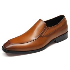 Elevate your style with our meticulously handcrafted men's slip-on dress shoes. made from the finest full grain leather, these shoes combine timeless elegance with unmatched comfort. perfect for formal occasions or everyday wear, these slip-ons are a must-have addition to any gentleman's wardrobe. Elegant Wingtip Slip-ons For Office, Elegant Brown Monk Strap Slip-on Shoes, Elegant Semi-formal Goodyear Welted Slip-ons, Elegant Office Slip-ons With Leather Lining, Elegant Formal Monk Strap Shoes With Moc Toe, Elegant Leather Shoes With Moc Toe For Business, Elegant Leather Moc Toe Shoes For Business, Elegant Moc Toe Leather Shoes For Business, Elegant Leather Slip-ons With Plain Toe