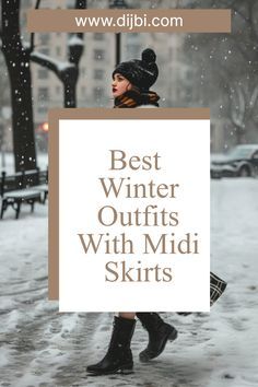 Outfits With Midi Skirts, Winter Midi Skirt Outfit, Outfits For Short Women, Midi Skirt Winter, Skirts Ideas, Fashionista Outfits, Skirt Ideas