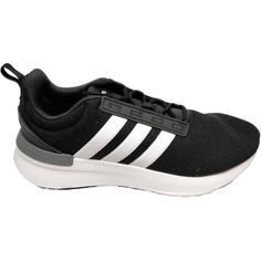 Adidas Racer TR21 Wide Men's 11 Black GW7963 Comfortable Black Sports Sneakers, Comfortable Black Running Shoes For Sports, Casual Sneakers With Cushioned Footbed For Gym, Casual Cushioned Sneakers For Gym, Black Casual Running Shoes For Gym, Casual Black Running Shoes For Gym, Black Casual Sports Running Shoes, Adidas Athleisure Running Shoes With Synthetic Material, Adidas Logo Synthetic Athleisure Running Shoes