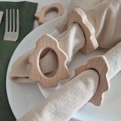 the napkin holders are made out of wood