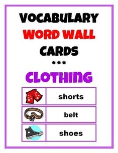 a poster with words that say word wall cards matter