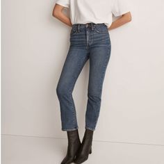 The Cut: Complete With The Holds-You-In Sorcery Of Our Magic Pockets In Front, These Lean, Modern Jeans Kick Out Into A Cropped Mini-Flare That Works With Sneakers And Clogs Alike. The Fabric: Vintage-Y Stretch Denim That Hugs The Body And Bounces Back Like A Pro (Aka No 3pm Bagginess). 10 1/2" Mid Rise, Fitted Through Hip And Thigh, 15 3/4" Kick-Out Leg Opening, 25" Cropped Inseam. 99% Cotton/1% Spandex High-Stretch Denim. Do Well: We Partner With The Better Cotton Initiative To Improve Cotton Modern Jeans, Cotton Farming, Madewell Jeans, Like A Pro, Jeans And Boots, Stretch Denim, Cali, Madewell, Mid Rise