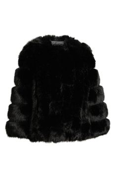 Finish a formal look or elevate an everyday one with a plush faux fur jacket that keeps you cozy yet chic. 28" length (size Medium) Front hook-and-eye closure Collarless Lined 100% polyester faux fur Dry clean Imported Evening Faux Fur Outerwear For Fall, Long Sleeve Faux Fur Outerwear For Evening, Long Sleeve Faux Fur Evening Outerwear, Evening Faux Fur Coat For Fall, Fall Evening Faux Fur Coat, Evening Long Sleeve Faux Fur Outerwear, Formal Outerwear With Faux Fur Trim, Formal Faux Fur Outerwear In Mink Color, Formal Faux Fur Outerwear With Fur Trim