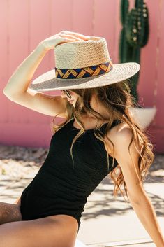 Our Billie Straw Panama is the perfect addition to your summer wardrobe. Stunning, classic, chic - everything you've ever wanted in a hat. Featuring tonal lining and blue multi color trim detail.. Molded crown and hand woven straw. -Rancher style hat with a chill & casual vibe-Brim is flexible but holds its shape-Coordinating ribbon band-Pinched top-Great quality-- will last forever-This color actually goes with everything effortlessly-A fabulous hat for spring/summer - Adjustable inner velcro s Multicolor Flat Brim Fedora For Summer, Fitted Flat Crown Panama Hat For Beach, Bohemian Panama Hat With Flat Crown For Summer, Bohemian Straw Hat With Flat Crown For Summer, Summer Woven Straw Hat With Flat Crown, Summer Straw Hat With Flat Crown And Woven Detail, Bohemian Summer Fitted Hat Bands, Bohemian Fitted Hat Bands For Summer, Fitted Bohemian Hat Bands For Summer