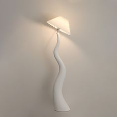 a lamp that is sitting on the wall