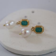 Smart Buys! Emerald green Baroque Pearl Earrings,Pearl Drop Earrings ,Vintage Style Pearl Jewelry, Anniversary Gift,Christmas gift, mothers day gift starting from €29.90 See more. 🤓 #HandmadeJewelry #BridalEarrings #BaroquePearl #MinimalistEarrings #GiftForHer #titanium #DangleEarrings #PearlJewelry #PearlDropEarrings #PearlEarrings Green And Pearl Earrings, Pearl White Earrings For Gift, Pearl Charm Pear-shaped Earrings For Gift, Green Pearl Drop Jewelry As Gift, Green Pearl Charm Drop Earrings, Pear-shaped Pearl Charm Earrings For Gift, Green Pearl Drop Earrings For Gift, Green Pearl Drop Jewelry For Gifts, Green Pearl Drop Earrings As Gift