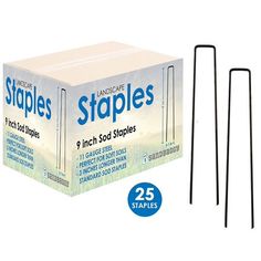 three staples are in front of the box and two are on the bottom one is black