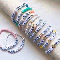 Make Waves Bracelet / Summer Bracelet / Beach Bracelet / Sea Sand Bracelet / Dolphin Bracelet / Dolphin Beaded Bracelet / Vacation Bracelet - Etsy Adjustable Stretch Bracelet With Letter Beads For Vacation, Adjustable Letter Beads Stretch Bracelet For Vacation, Beachy Adjustable Beaded Bracelets With Letter Beads, Adjustable Beachy Beaded Bracelets With Letter Beads, White Letter Beads Bracelets For Beach, White Letter Beads Bracelet For Vacation, White Bracelets With Letter Beads For Vacation, White Bracelet With Letter Beads For Vacation, Cute Beach Jewelry With Letter Beads