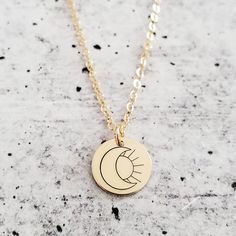 Moon and Sun Necklace - Minimalist Silver Boho Moon Child Charm Necklace - Initial Necklace for Minimalist - Rose Gold Teen Dainty Necklace Moon And Sun Necklace, Sun Minimalist, Sun Worshipper, Sun Charm, Sun Necklace, Moon And Sun, Fancy Jewellery Designs, Comfortable Design, Fancy Jewellery