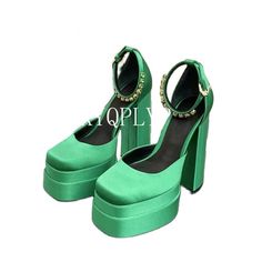 Shipping: Worldwide Express Shipping AvailableDelivery time: 7-15Days Fast ShippingReturns: Fast refund, 100% Money Back Guarantee.Brand Name: LXYQPLYPHeel Height: Super High (8cm-up)With Platforms: YesPlatform Height: 3-5cmSandal Type: Ankle-WrapOrigin: Mainland ChinaOccasion: PartyUpper Material: SatinOutsole Material: RubberBack Counter Type: Cover HeelPattern Type: SolidSide Vamp Type: OpenFit: Fits true to size, take your normal sizeStyle: FashionHeel Type: Square heelLining Material: Synth Runway Shoes, Black Suede Shoes, Perfect Heels, Nude Shoes, Designer Pumps, Purple Shoes, Satin Pumps, Heel Slippers, Green Shoes