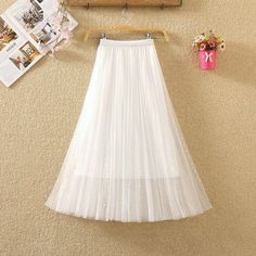 Brand Name: CroysierSilhouette: PleatedMaterial: PolyesterDecoration: BeadingWaistline: empirePattern Type: SolidDresses Length: Mid-CalfAge: Ages 18-35 Years OldGender: WOMENModel Number: BG1491Style: Casual Tulle Skirt Women, Womens Tulle Skirt, Long Pleated Skirt, Long Jean Skirt, Womens Pleated Skirt, Mid Calf Skirt, Pleated Long Skirt, Denim Skirt Women, Mesh Skirt