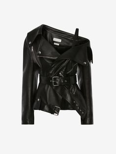 Alexander Mcqueen Jacket, San Myshuno, Leather Jackets Women, Stage Outfits, Looks Style, Looks Vintage, Dream Clothes, Biker Jacket