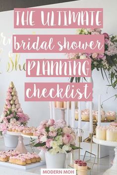 the ultimate bridal shower planning checklist