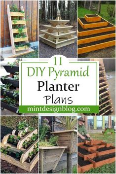 the ultimate diy pyramid planter plans that are easy to make and great for any garden