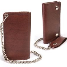 Milwaukee Leather MLW7884 Men's 6 Inch Antique Brown Leather Bi-Fold Biker Wallet w/ Anti-Theft Stainless Steel Chain Features Made of Durable Premium Antique Brown Leather with Snap Button Closure Classic Vintage Bi-Fold Wallet Design Removable 14 Inch Stainless Steel Chain (Included) Dimensions: 6 Inch Wide by 3 Inch Height Pockets 1 Storage Pocket with Zipper Closure 1 Small ID Slit Pocket Milwaukee Leather: Made for Riders, Built to Last! Material | Our Men’s Bi-Fold Wallet with Chain Is Made of Full Grain Premium Cowhide Leather in a Antique Rich Brown Color | A Leather Snap Belt Clip | 10 Gauge – 14-inch Steel Chain That Can Be Attached to A Belt Loop or Other Secure Point to Prevent Loss or Theft While Riding Your Motorcycle. Storage Capacity | This Men’s Wallets Feature 1 Slit Pock Motorcycle Storage, Mens Riding Boots, Women Leather Vest, Wallet With Chain, Helmet Shop, Leather Jacket Men Style, Wallet Design, Biker Wallet, Womens Riding Boots