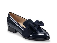 Bandolino Lindio Loafer - Free Shipping | DSW Navy Loafers, Bridal Wedding Shoes, Low Block Heels, Trending Sneakers, Wardrobe Ideas, Safety Shoes, Heeled Loafers, Stylish Shoes, Black Flats