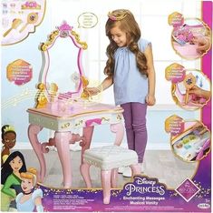 #ad Top Seller for Disney Princess Ultimate Musical Vanity with Enchanting Messages & Celebration S, Toys Toddler Vanity, Princess Rings, Princess Toys, 5 Rings, Birthday List, Princess Birthday, Toys For Girls, Daughter Love, Toys Gift