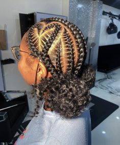 Feed In Braids 5-6, Star In Braids, Cornrolls Hairstyles Braids For Kids, Cute Cornrow Ideas, 8 Cornrows Braids Straight Back, Cute Braid Hairstyles For Black Women, Goddess Cornrows, Black Hair Protective Styles, Feed In Braids Ponytail