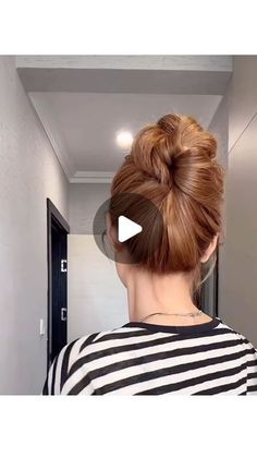 Blonde French Twist Hairstyles Updo Using Hair Donut, Elegant Easy Updos, Easy Updos For Medium Length Hair, Function Hairstyles, Easy Braided Updo, Modern Updo, Hair Education, Hair Donut, French Twist Hair