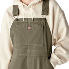 Yardwork just got way more fun with the Dickies Bib Overall. These women-specific overalls are built with cotton twill fabric, providing optimal stretch to keep us kneeling, squatting, and climbing with freedom, while utility pockets and a hammer loop store our tools with ease. Khaki Utility Overalls For Workwear, Casual Overalls With Pockets For Outdoor, Utility Overalls With Patch Pockets For Work, Utility Cotton Overalls For Outdoor, Casual Overalls With Cargo Pockets For Workwear, Casual Overalls With Cargo Pockets For Streetwear, Casual Cotton Overalls For Outdoor, Utility Cotton Overalls With Patch Pockets, Utility Cotton Shortalls With Side Pockets