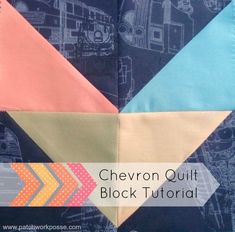 the chevron quilt block has an arrow on it