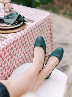 Meet the Sadie Ballerina in Magnolia, the ultimate classic ballet flat. We combined an iconic ballet flat silhouette with a feminine bow detail to create this comfortable, versatile style. This dark green ballet flat is made from luxurious Italian nappa leather. Green Leather Low Heel Flats, Elegant Green Low Heel Flats, Chic Green Round Toe Flats, Green Round Toe Ballet Flats, Green Almond Toe Flats With Leather Sole, Green Flats With Almond Toe And Leather Sole, Green Ballet Flats With Flat Heel, Chic Green Almond Toe Flats, Elegant Green Flats With Leather Sole