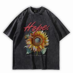 Hope Oversized Washed Graphic T-Shirt – Starphase Oversized Black Printed T-shirt, Black Floral Print Casual T-shirt, Relaxed Fit Floral Print T-shirt For Streetwear, Summer Graphic Print Washed Black T-shirt, Grunge Printed T-shirt For Spring, Floral Print Crew Neck Top For Streetwear, Streetwear Floral Print Crew Neck T-shirt, Casual Floral Print T-shirt For Streetwear, Streetwear Short Sleeve Floral Print T-shirt