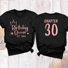 Custom Birthday Girl Shirt, Birthday Queen Shirt, 1994 Birthday Shirt, Birthday Shirt For Women, 30th Custom Name Birthday Tee, 30 Old Shirt. Welcome to My Store! Celebrate in style with our Custom Birthday Girl Shirt and Birthday Queen Shirt! Whether you're the Birthday Queen or it's a special 1994 Birthday Shirt for your 30th celebration, these personalized tees are perfect for making your day unforgettable. Designed for women, this Custom Birthday Girl Shirt is ideal for birthday parties, gro Birthday T Shirts Ideas For Women, 30th Celebration, 1994 Birthday, Diy Birthday Shirt, Birthday Queen Shirt, Birthday Shirt For Women, Queen Shirt, Birthday Queen, Queen Shirts