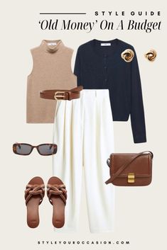 How To Dress 'Old Money' On A Budget: Spring & Summer 2024 Mode Ab 50, Budget Outfits, Capsule Wardrobe Outfits, Classic Style Outfits, Wardrobe Outfits, Spring Summer 2024, Casual Work Outfits, Work Outfits Women, Inspiration Mode