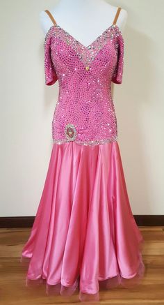 Pink Fitted Gown With Sweetheart Neckline, Pink Gown With Sweetheart Neckline For Pageant, Pink Fitted Evening Dress With Sequins, Fitted Pink Evening Dress With Sequins, Fitted Pink Evening Dress For Pageant, Fitted Floor-length Pageant Dress, Pink Fitted Full-length Evening Dress, Pink Fitted Evening Dress With Sweetheart Neckline, Pink Fitted Dance Dress