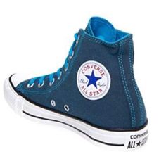 Converse Chuck Taylor All Star Dark Wash Neons Hi Top Sneakers Trainers Canvas Shoes. The Color Is Atomic Blue ( Dark Wash Blue With Bright Neon Blue Stitching, Lining And Laces). Size 8 Women’s, 6 Men’s. New In Box. Blue Converse Sporty High-top Sneakers, Sporty Blue Converse High-top Sneakers, Blue Converse High-top Sneakers With Rubber Sole, Blue Mid-top Converse Canvas Shoes, Blue High-top Canvas Shoes With Rubber Sole, Blue Casual High-top Sneakers With Vulcanized Sole, Casual Blue High-top Sneakers With Vulcanized Sole, Blue Mid-top Canvas Shoes With Rubber Sole, Blue Casual High-top Sneakers With Laces