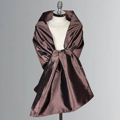 A very elegant taffeta shawl for your wedding party or evening dress. Made of a classical satin.  Color: brown ( other colors are available ) Size : 200 cm x 40 cm You can use it as a wrap, shawl or stola. WE have matching bags in our Etsy Shop! WE accept credit cards! Elegant Satin Shawl For Formal Occasions, Coffee Luxury, Pearls Wedding Theme, Fabric Wedding Dress, Shawl Wedding, Wedding Shrug, Brown Accessories, Taffeta Dress, Wrap Shawl