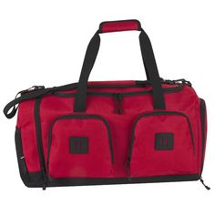 Carry your essentials in this Summit Ridge 22 Cargo duffel bag. Carry your essentials in this Summit Ridge 22 Cargo duffel bag. Side carry handle Shoe compartment with ventilation Bottom feet to keep bag clean when put down Hidden inside pocket for valuables Padded adjustable and detachable shoulder strap Lash tabs for hanging carabiner clips, keys and ID tags 5 exterior pockets Fits an 11" laptop 12"H x 22"W x 9"D Weight: 1.5 lbs. Zipper closure Model no. 7972CONSTRUCTION & CARE Polyester L Functional Red Duffle Bag For Travel, Red Large Capacity Gym Bag For Travel, Large Capacity Red Gym Bag For Travel, Red Travel Bag With Zipper For Daily Use, Red Travel Bag With Zipper Closure For Daily Use, Functional Red Travel Bag For Outdoor Activities, Red Large Capacity Bags For Outdoor Activities, Functional Red Gym Bag For Travel, Red Rectangular Travel Gym Bag