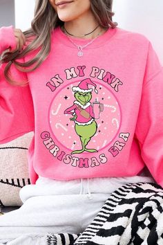 In My Pink Christmas Era Graphic Fleece Sweatshirts.Unisex Crew Neck Long Sleeve Sweaters Knits.Crafted from premium materials, tailored to your lifestyle, ensuring a comfortable fit for any occasion.Family Group Uniforms Birthday Party Gift Concert Festival Events.High Quality Direct To Film Printed Graphic Design.50%COTTON,50%POLYESTERNICARAGUAMade In: Nicaragua Fur Coat Men, Long Sleeve Sweaters, Themed Christmas, Christmas Graphic, Fashion Themes, Concert Festival, Film Prints, Holiday Wardrobe, Chic Pink