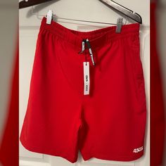 Asos 4505 Red Training Shorts Quick Dry Size: Medium Great For Gym And Workouts New Never Worn Casual Red Gym Bottoms, Red Stretch Athletic Shorts For Spring, Casual Red Gym Shorts, Red Athletic Shorts For Spring In Athleisure Style, Red Athleisure Athletic Shorts For Summer, Red Athletic Shorts With Elastic Waistband For Summer, Red Athletic Shorts For Summer, Red Athletic Shorts For Spring, Casual Moisture-wicking Red Bottoms