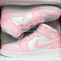 Nike Custom Air Jordan 1 Mid Sneakers Hand Painted With Leather Paint And Coated Waterproof New With Box Options To Buy Are Already Converted In Women’s Sizes !!! Size 4y- Women’s 5.5 Size 4.5y- Women’s 6 Size 5y- Women’s 6.5 Size 5.5y- Women’s 7 Size 6y- Women’s 7.5 Size 6.5y- Women’s 8 Size 7y- Women’s 8.5 Trendy White Custom Sneakers With Boost Midsole, Modern Pink High-top Sneakers With Round Toe, Pink Modern High-top Sneakers With Round Toe, Modern Pink Nike Sneakers, Trendy White Mid-top Custom Sneakers, Pink Leather High-top Sneakers With Cushioned Footbed, Pink Low-top Leather Jordan Shoes, Modern Pink High-top Custom Sneakers, Sporty Pink Leather Jordan Shoes