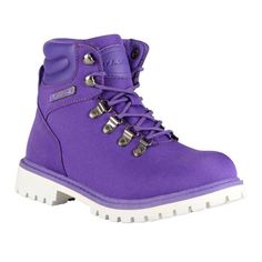 Tough on the outside, Feminine on the inside. You or the Grotto II? Fabulous looking boot that you can style anyway you want. Features a variety of upper materials, with a breathable lining. We made sure that the outsole is slip resistant, because we know you will want to rock these boots everywhere. Size: 6.  Color: Purple.  Gender: female.  Age Group: adult. Purple Timberland Boots, Womens Strappy Sandals, Heeled Lace Up Boots, The Grotto, Low Heel Shoes, Evening Shoes, Nubuck Leather, Boots For Sale, Timberland Boots