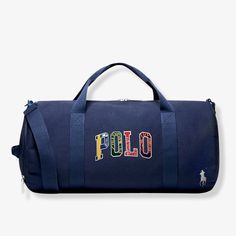 Polo Ralph Lauren Duffel Bag Ralph Lauren Fragrance, Black Duffle Bag, Style Letters, Ralph Lauren Bags, Ralph Lauren Leather, Patches Fashion, Bag For Travel, Leather Duffle Bag, Leather Duffle