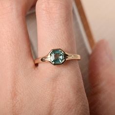 Solitaire Wedding Ring, Green Sapphire Engagement, Green Sapphire Engagement Ring, Green Sapphire Ring, Bezel Engagement Ring, Cute Engagement Rings, Teal Sapphire, Sapphire Solitaire, Wedding Rings Solitaire