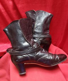 Incredible 1910's Leather boots! Decorative strapping. Shoes perfect for Daytime, Evening, Wedding, Bride, dress up or dress down. These wonderful boots are so amazing! Marked Size Measuresments: length ~ 9 1/2 inches, inside width ~ 2 5/8 inches, outside heel ~ 2 inches Gently worn. Excellent condition. Buyer to pay all related shipping costs including insurance. Questions welcome. All Sales final Thank You CityVintage Bride Dress Up, Wedding Bride Dress, Womens Booties, Lake Elsinore, Paris Blues, Booties Ankle Boots, Vintage Hermes, Evening Wedding, Gold Leather