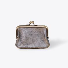 Metallic Leather Coin Purse Wallet Hampton Road Designs Chic Formal Coin Purse With Card Slots, Silver Leather Evening Bag For Formal Occasions, Formal Silver Leather Evening Bag, Classic Gold Leather Coin Purse, Classic Rectangular Coin Purse With Magnetic Closure, Elegant Rectangular Coin Purse With Fold Over Clasp, Elegant Leather Coin Purse With Card Slots, Classic Formal Coin Purse With Card Slots, Elegant Compact Clutch For Everyday Use