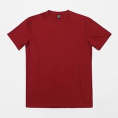 a red t - shirt on a white background