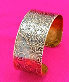 Vintage Copper Cuff Bracelet With Texture Adjustable Bronze Cuff Bracelet For Formal Occasions, Adjustable Gold Artistic Cuff Bracelet, Adjustable Bohemian Cuff Bracelet For Formal Events, Artistic Metal Cuff Bracelet Bangle, Artistic Metal Cuff Bracelet, Artistic Adjustable Cuff Jewelry, Adjustable Artistic Cuff Jewelry, Nickel-free Metal Cuff Bracelet, Vintage Bangle Cuff Bracelet