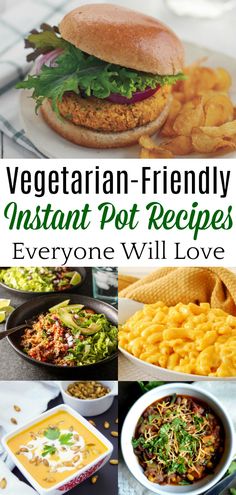 vegetarian friendly instant pot recipes that everyone will love to make at home or in the kitchen