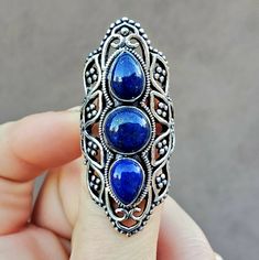 Brand New Handmade Lapis Lazuli Silver Statement Ring. Size 9 New To Poshmark? Use Referral Code Kimberlyn222 To Receive $10. Nickel Free Blue Metal Rings, Nickel-free Blue Metal Rings, Handmade Blue Metal Rings, Dainty Wedding Ring, Classic Wedding Rings, Rhinestone Ring, Statement Ring Silver, Citrine Ring, Ring Color