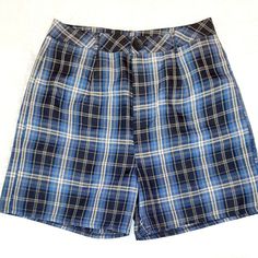 Size Medium 8/10 Shein Blue Plaid Button Shorts. High Waisted! Super Cute! Nwt! Casual Blue Button-up Shorts, Blue Button-up Cotton Shorts, Blue Cotton Button-up Shorts, Fitted Button-up Casual Shorts, Blue Cotton Shorts With Buttons, Blue Cotton Shorts With Button Closure, High-waisted Cotton Shorts With Buttons, Retro Bottoms With Button Closure And Short Length, Blue Short Bottoms With Buttons