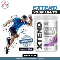 Extend your limits with Xtend muscle recovery + Electrolytes. Order Xtend #ProteinSupplement with #TeamAASupplement today at https://bit.ly/3zeV7v1. #ProteinSupplementStore #ProteinSupplementStoreInAustralia #BestProteinSupplement #BestProteinSupplementStore #BestProteinSupplementStoreInAustralia #PremiumProteinSupplement #PremiumProteinSupplementStore #PremiumProteinSupplementStoreInAustralia #OnlineProteinSupplement #OnlineProteinSupplementStore #OnlineProteinSupplementStoreInAustralia Grapes Calories, Sport Ads, Best Protein Supplement, Gym Machines, Protein Supplements, Muscle Recovery, Gym