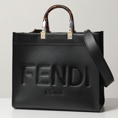 Fendi Sunshine Medium Leather Handbag Black Length 31 Width 35 Depth 17 Fendi Sunshine Medium, Fendi Sunshine, Fendi Handbag, Fendi Handbags, Handbag Black, Black Leather Handbags, Fendi Bags, Black Bag, Leather Handbag